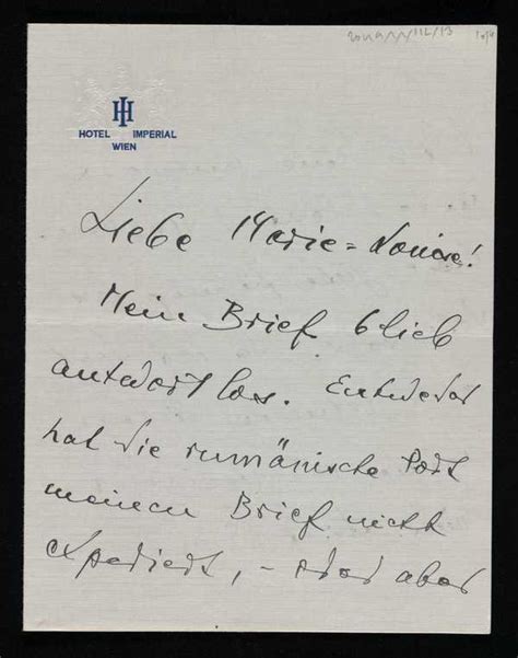 Letter From Lajos Hatvany Lajos Hatvany Recipient Marie Louise Von