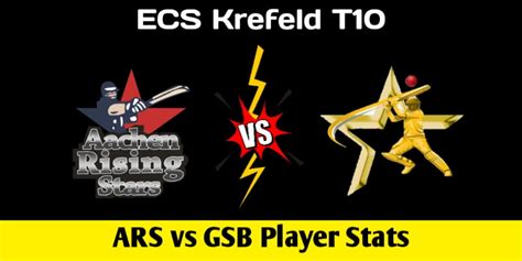 ARS Vs GSB Dream11 Prediction Player Stats Pitch Report Team ECS