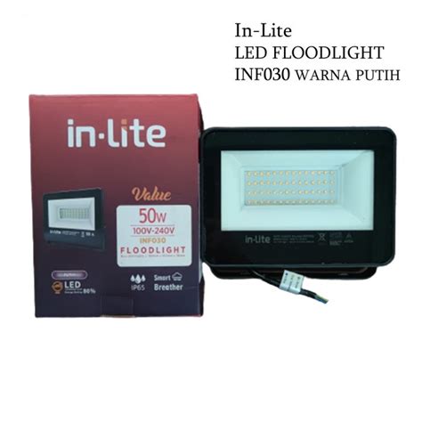 Jual InLite Lampu Sorot FloodLight LED Value 50W 50 WATT INF030 Flood