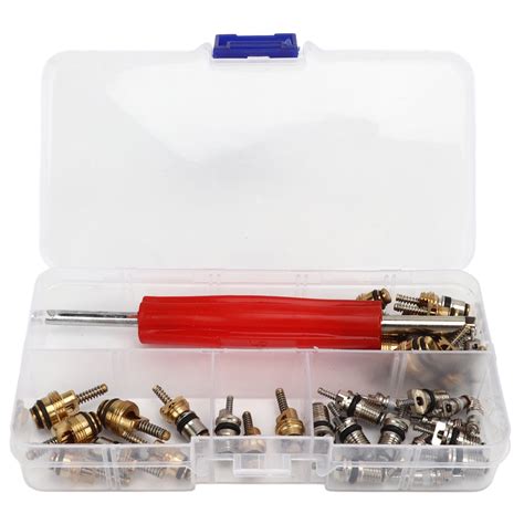 Pcs Ac Master Valve Core Kit With Remover Tool R R A Automotive