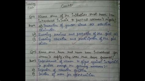 Class 7 Macmillan Education Enhanced Footprints Social Science Notes Ch 25 Role Of Gender