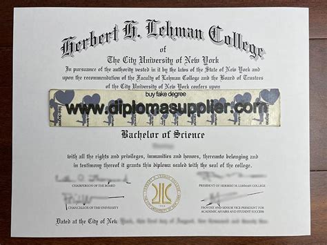 How To Get Lehman College Fake Degree Certificate Buy Fake