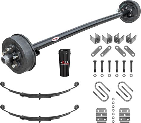 Amazon 3 500 LB Brake Axle Kit Cambered Trailer Axle With