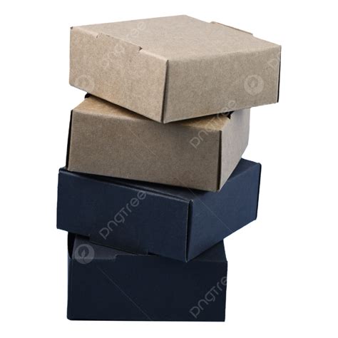 Caja De Regalo De Cart N Azul De Papel Kraft Png Papel Kraft Caja