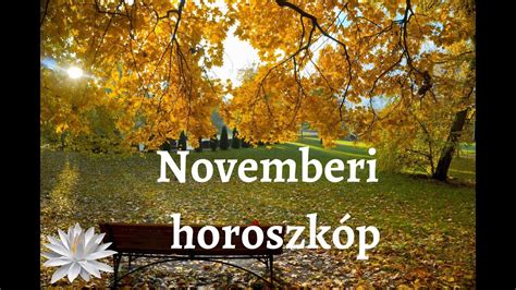 2023 Novemberi horoszkóp YouTube