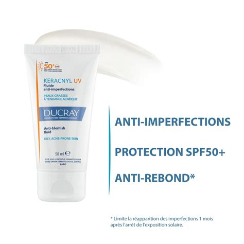 DUCRAY KERACNYL UV Fluide Anti Imperfections SPF50 50 Ml