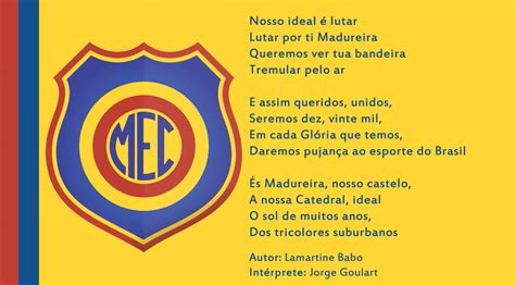 Hino Do Madureira Esporte Clube Rio De Janeiro RJ Arquivos De