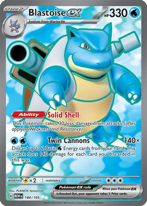 Blastoise Ex Pok Mon Myp Cards