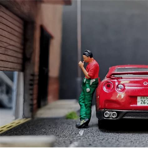 Jual Figure 1 64 DK Keiichi Tsuchiya Diorama Maket Hot Wheels Drift King Unpainted Kota