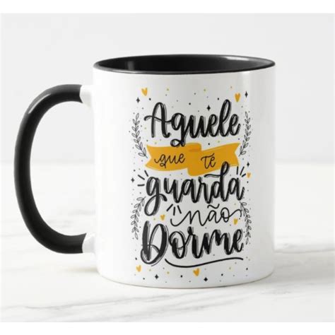 Caneca Aquele Que Te Guarda Não Dorme Salmo Bíblia Passagens Bíblicas