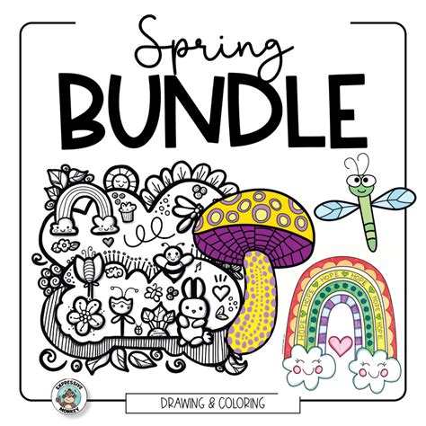 Spring Art Projects • Art Activity Bundle - Expressive Monkey