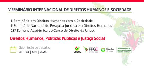 V Seminário Internacional De Direitos Humanos E Sociedade