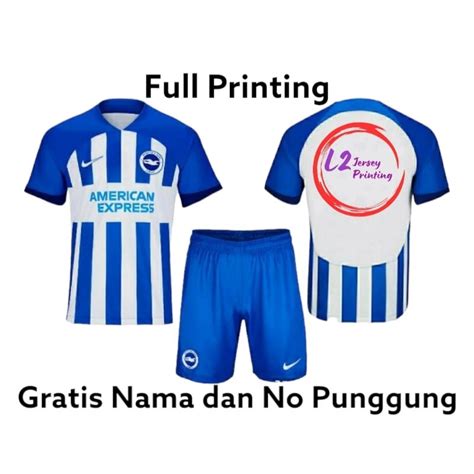 Jual Jersey Bola Brighton Home 2024 Full Printing Shopee Indonesia