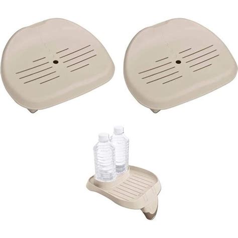 Intex Removable Slip Resistant Hot Tub Seat Pack Cup Holder Tray Accessory Cdiscount Jardin