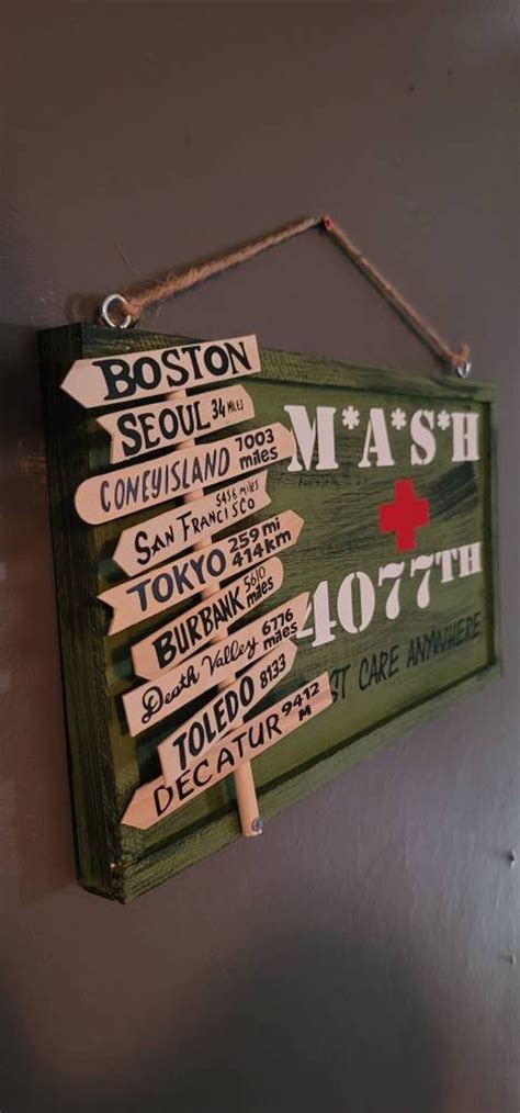 Mash 4077 Sign Post Decorative Sign Mash 4077th Signpost Sign Etsy