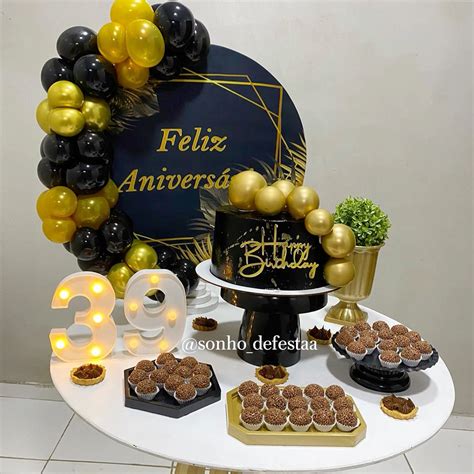 Festa Na Mesa Adulto - Kit festa na mesa | adulto 🖤 | Diy aniversário infantil, Aniversário do ...