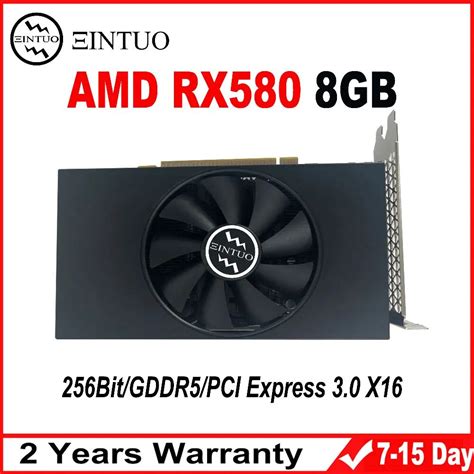 Voor Amd Radeon Rx580 8gb 2048sp Gaming Grafische Kaart 256bit Gddr5