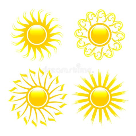 Set Of Sun Vector Stock Vector Illustration Of Woodcut 7505186