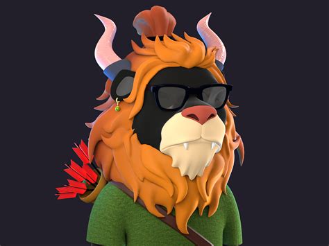 3d Lazy Lion 🦁 By Samuel Briskar 3d Illustrations For Threedee On