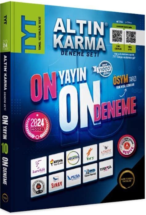 Altın Karma Yayınları TYT On Yayın On Deneme 2024 Model Komisyon