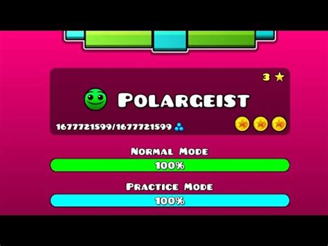 Polargeist Completado Coins Geometry Dash YouTube