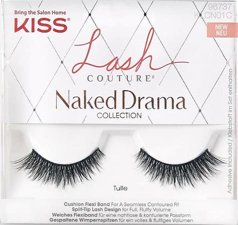 False Lashes Kiss Lash Couture Naked Drama Collection Tulle Makeupuk