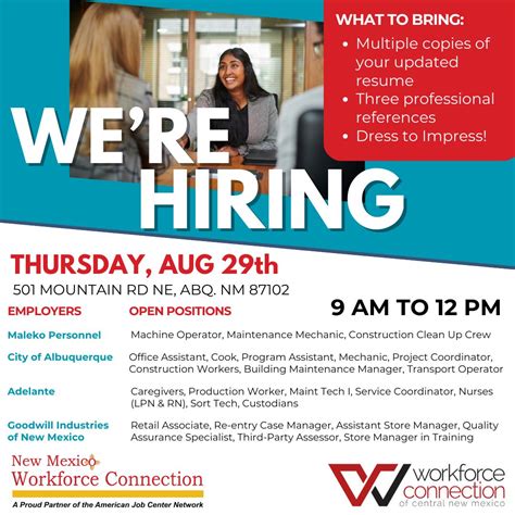 New Mexico Workforce Connection-Central Region & Workforce Connection ... 
