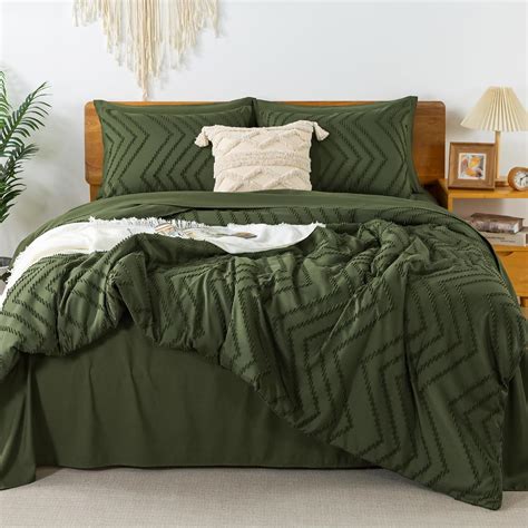 Amazon Litanika Comforters Queen Size Set With Sheets Dark Olive