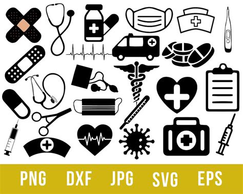 Medical Svg Bundle Nurse Svg Doctor Svg Nursing Svg Nurse Etsy Canada