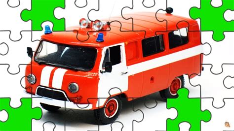 РАЗНЫЕ АВТОМОБИЛИ, но все они ПОЖАРНЫЕ машинки. Собираем пазлы из ...