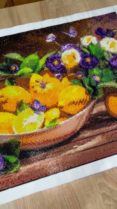 Алмазная мозаика «Лимоны с цветами», автор Tanyusha в рамках СП ...