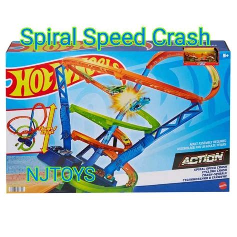 Promo Hot Wheels Track Spiral Speed Crash Trackset Diskon 21 Di Seller NJTOYS Jelambar Baru