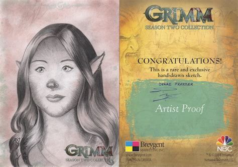 GRIMM S2 - Rosalee (Fuchsbau) AP Sketch Art Card by DenaeFrazierStudios on DeviantArt