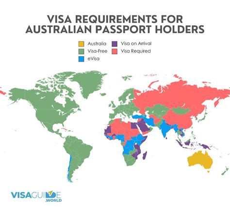 Visa Requirements For Australian Passport Holders R Maps