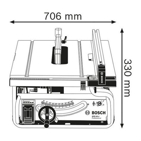 BOSCH GTS 10 J PROFESSIONAL TABLE SAW