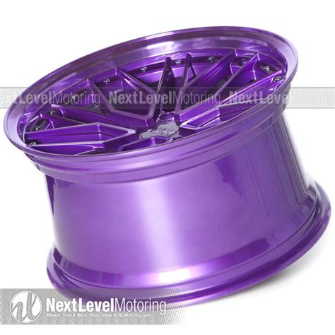 Xxr Wheels 571 20x9 5x120 Diamond Cut Purple Rims Et35