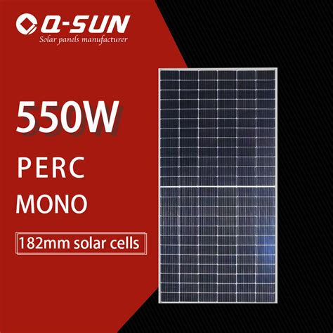 Grade A Half Cut Mono Solar Panels 530W 540W 545W 550W PV Modules