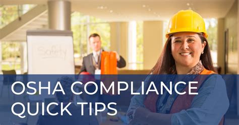 OSHA Compliance Quick Tips for Manufacturing | Workforce Engagement 