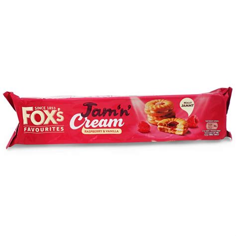 Fox S Jam N Cream Biscuit Rings 150g British T Shop