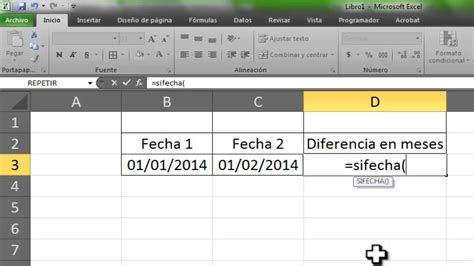 Formula Calcular Meses En Excel Printable Templates Free