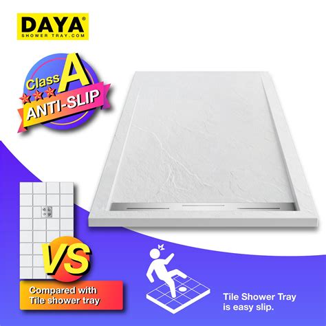 Daya Hotel Resin Shower Tray Stone Shower Pan Resin Shower Base Slate