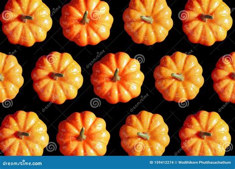 Halloween Pumpkin Pattern Texture Background. Stock Photo - Image of ...