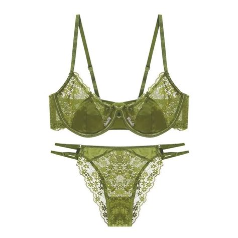 Conjunto De Lingerie Ultrafina Sexy Francesa Para Mulheres Roupa Ntima Oca Suti De Renda Doce E