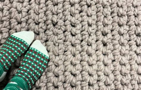 Diy Crochet Rug With Bulky Yarn Super Easy Free Pattern