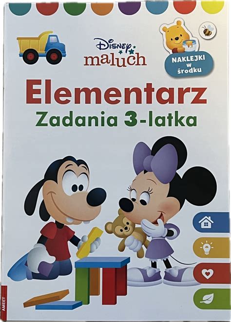 Zadania Dla Latka Elementarz Disney Maluch Karty Pracy A Naklejki