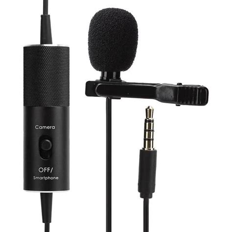 Microphone Lavalier Microphone Universel À Pince Pour Collier De 5 8 M