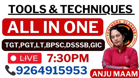 TOOLS TECHNIQUES ALL IN ONE TGT PGT BPSC LT DSSSB UK