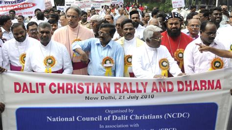 Dalit Christians Muslims Hold Demonstration For Sc Status At Jantar