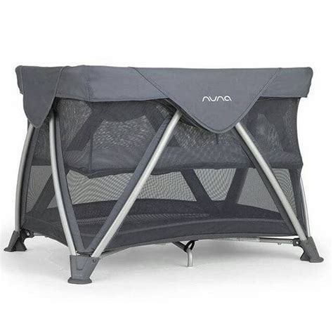 Nuna Sena Aire Baby Box Travel Cot Graphite Grey Kiddyid