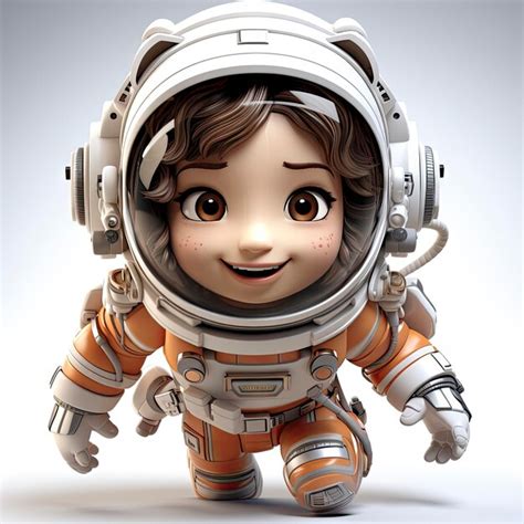 Alegre Ni O Astronauta De Dibujos Animados Adorable Aventura C Smica En